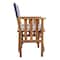 Whitecap Hemingway Director's Chair with Navy/White Striped Cushion Seat 61050 - alternate 2